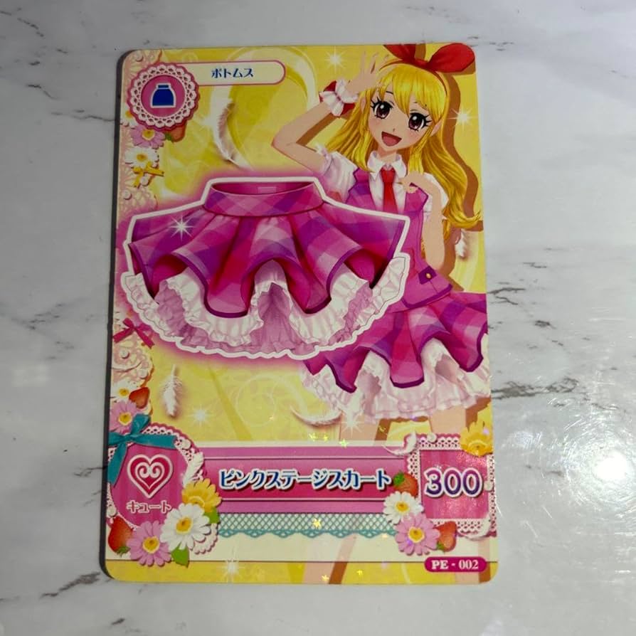 アイカツカード　ステージドレス　星宮いちご　ピンクステージ アイカツカード 星宮いちご ステージドレス - メルカリ